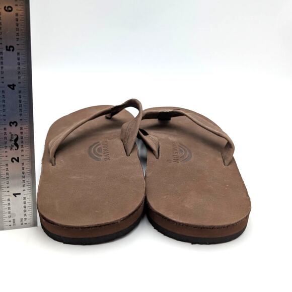 Rainbow 301ALTS0 Flip Flop Sandals Men's Leather Espresso XL-Large US11-12 EU45 - Picture 4 of 13